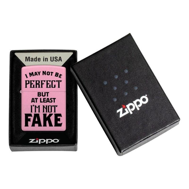 Zippo 238 Ci404934 Pink Matte "I May Not Be" Windproof Lighter, , large image number 2