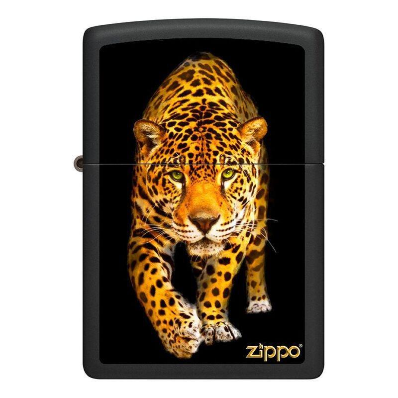 Zippo 218 Ci400735 Black Matte Jaguar Windproof Lighter, , large image number 0