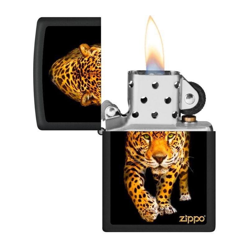 Zippo 218 Ci400735 Black Matte Jaguar Windproof Lighter, , large image number 1