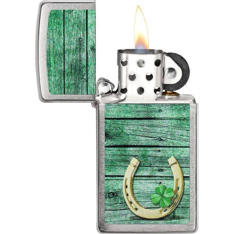Zippo 151 Spectrum Horseshoe Clovers Design Windproof Lighter, , large image number 1