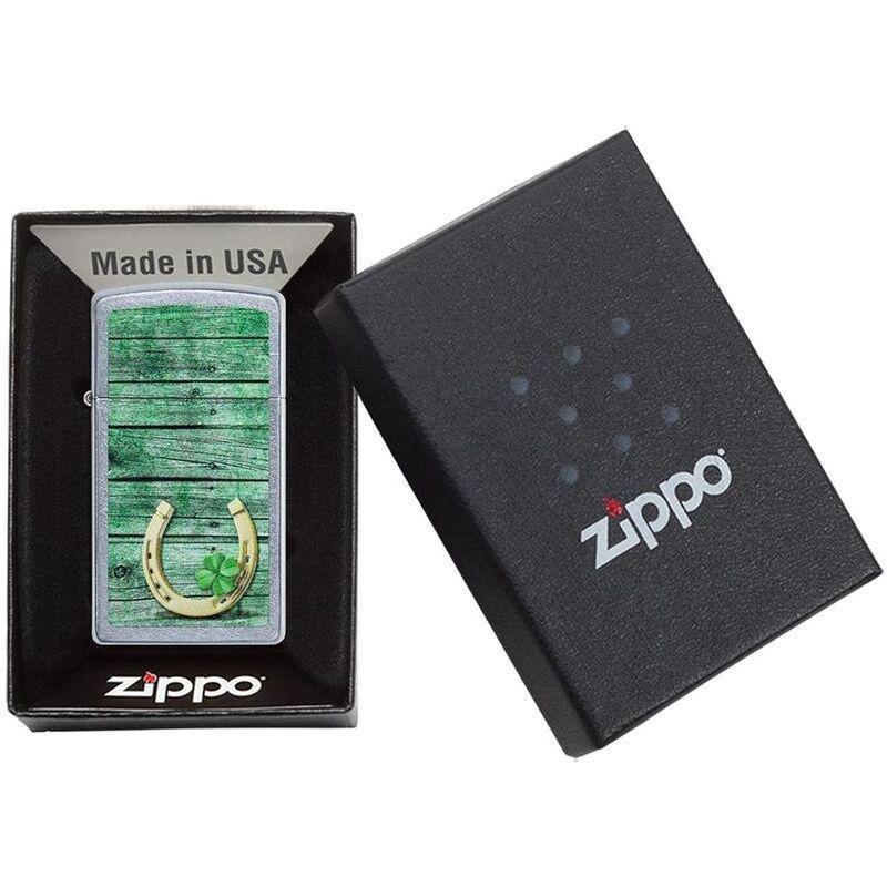 Zippo 151 Spectrum Horseshoe Clovers Design Windproof Lighter, , large image number 2