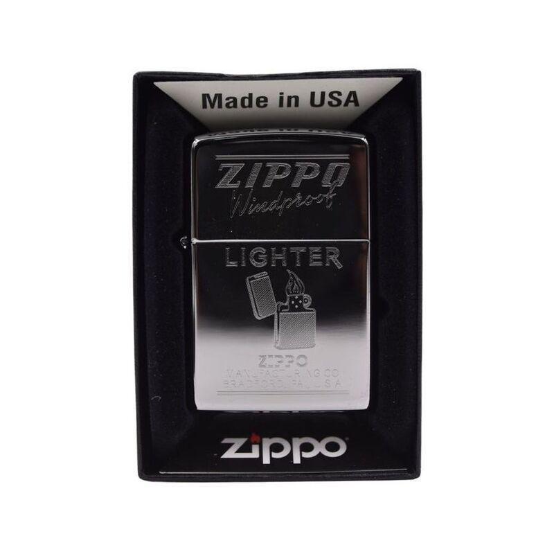 Zippo 250 AE184633 High Polish Chrome Zippo Windproof  Lighter, , large image number 2