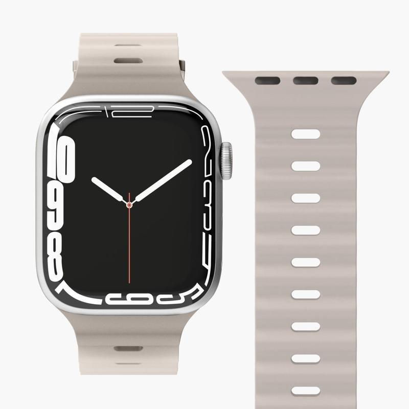 VONMAHLEN Wave Band Case 2 Band One Cream (For Apple Watch 42 mm / 44 mm / 45 mm / 49 mm), , medium