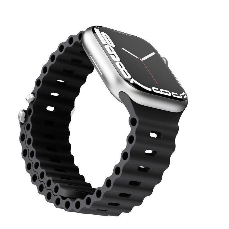 VONMAHLEN Wave Band Case 2 Band One Black (For Apple Watch 42 mm / 44 mm / 45 mm / 49 mm), , large image number 1