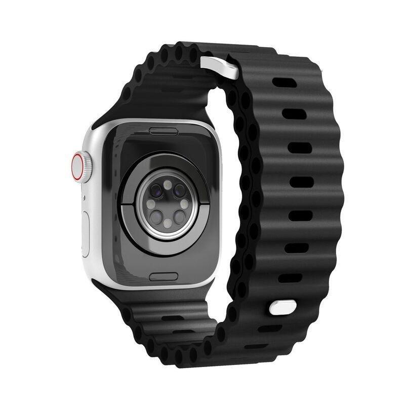 VONMAHLEN Wave Band Case 2 Band One Black (For Apple Watch 42 mm / 44 mm / 45 mm / 49 mm), , large image number 2