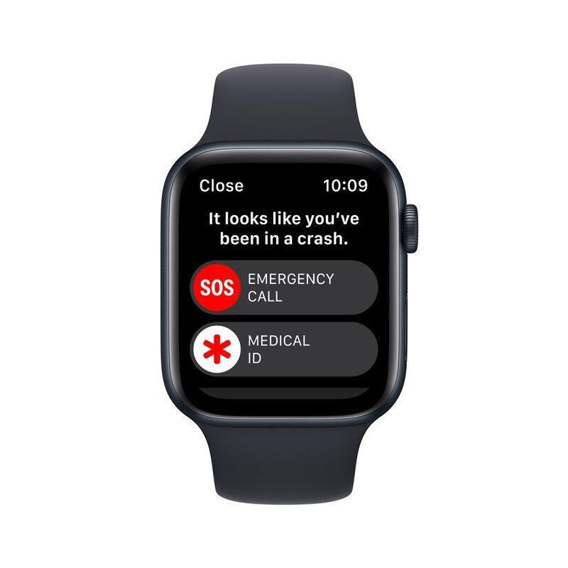 Apple Watch SE 2 (2022) GPS 40mm Midnight Aluminum Case with Midnight Sport Band, , large image number 2