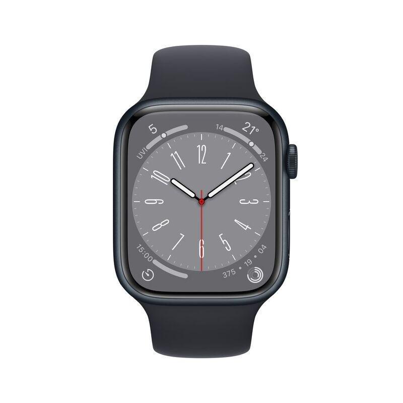 Apple Watch Series 8 GPS 45mm Midnight Aluminum Case with Midnight Sport Band, , large image number 0