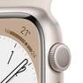 APPLE - Apple Watch Series 8 GPS 45mm Starlight Aluminum Case with Starlight Sport Band