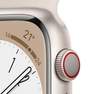 APPLE - Apple Watch Series 8 GPS + Cellular 41mm Starlight Aluminum Case with Starlight Sport Band