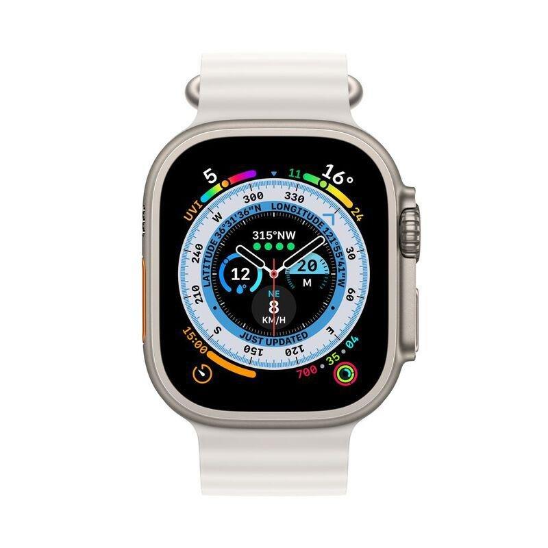 Apple Watch Ultra GPS + Cellular 49mm Gold Titanium Case with White Ocean Band, , large image number 1