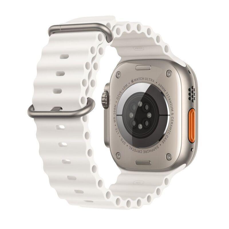 Apple Watch Ultra GPS + Cellular 49mm Gold Titanium Case with White Ocean Band, , large image number 3
