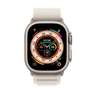 APPLE - Apple Watch Ultra GPS + Cellular 49mm Gold Titanium Case with Starlight Alpine Loop - Large