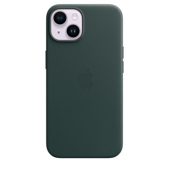 Apple Leather Case with MagSafe for iPhone 14 - Forest Green, , large image number 0