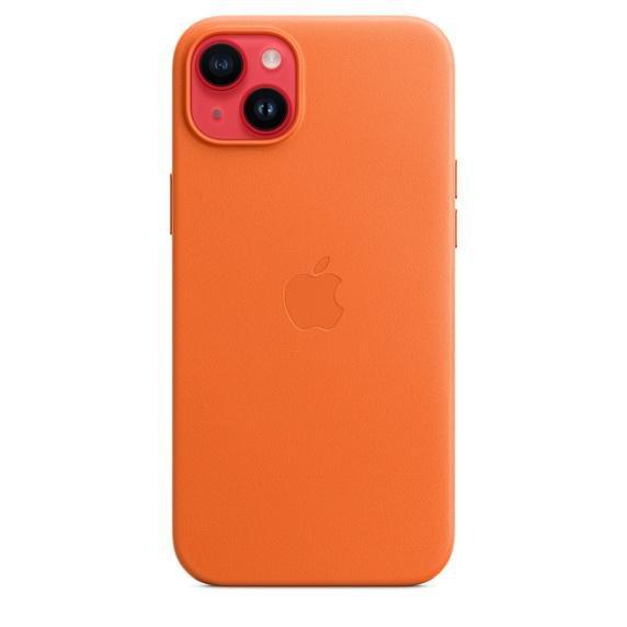 Apple Leather Case with MagSafe for iPhone 14 Plus - Orange, , large image number 1