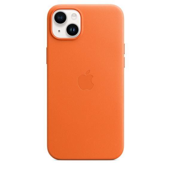Apple Leather Case with MagSafe for iPhone 14 Plus - Orange, , large image number 2