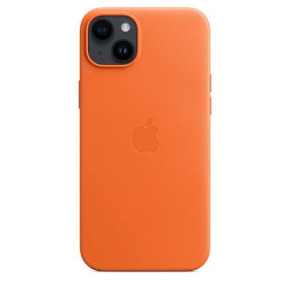 Apple Leather Case with MagSafe for iPhone 14 Plus - Orange, , large image number 3