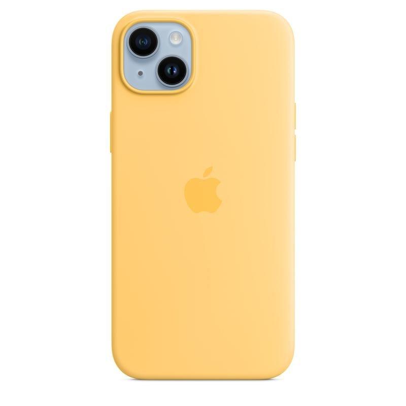 Apple Silicone Case with MagSafe for iPhone 14 Plus - Sunglow, , medium