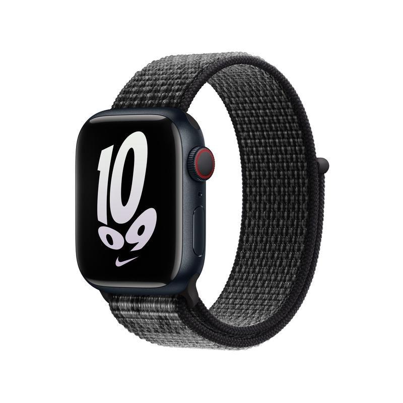 Apple 41mm Nike Sport Loop for Apple Watch - Black/Summit White, , large image number 2