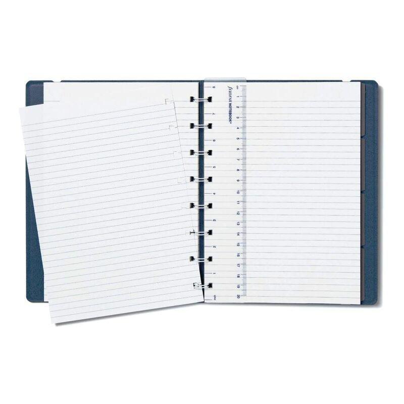 Filofax Refillable Notebook A5 Ruled Blue Steel, , large image number 1