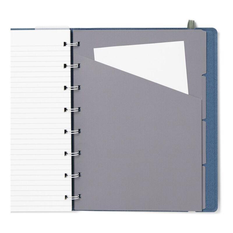 Filofax Refillable Notebook A5 Ruled Blue Steel, , large image number 2