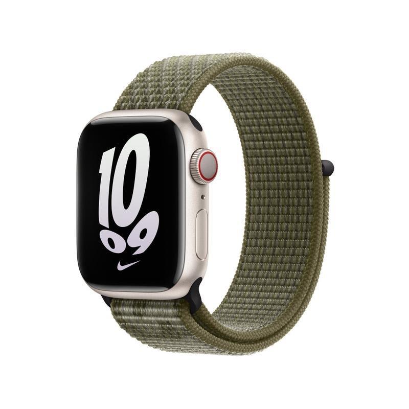 Apple 41mm Nike Sport Loop for Apple Watch - Sequoia/Pure Platinum, , large image number 1