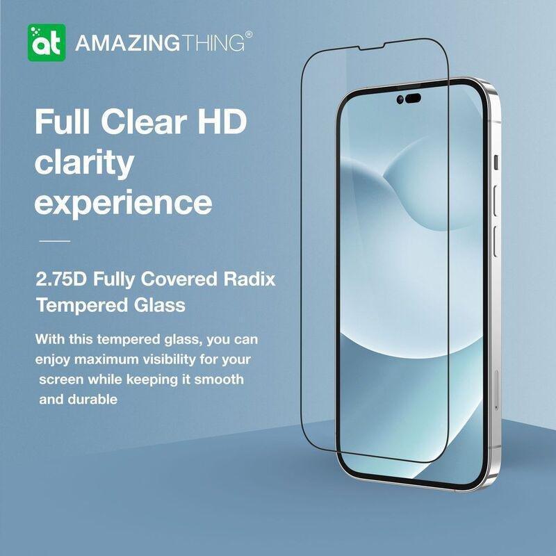 AMAZINGThing iPhone 14 Pro Max Screen Protector 2.75D Fully Covered Radix Glass, , large image number 2