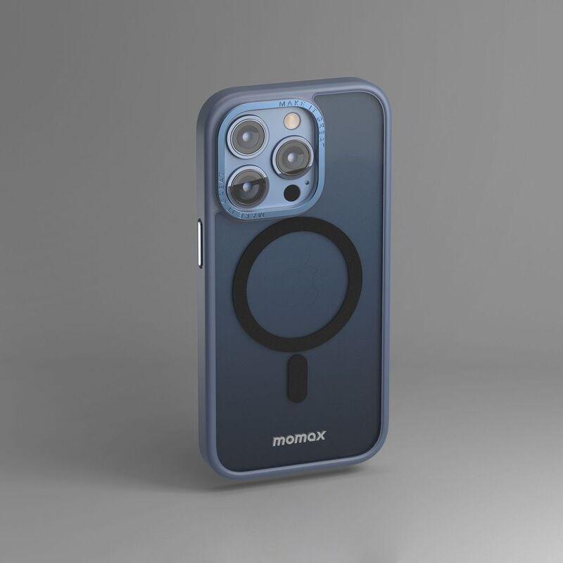 Momax iPhone 14 Pro Hybrid Magnetic Case - Blue, , large image number 6