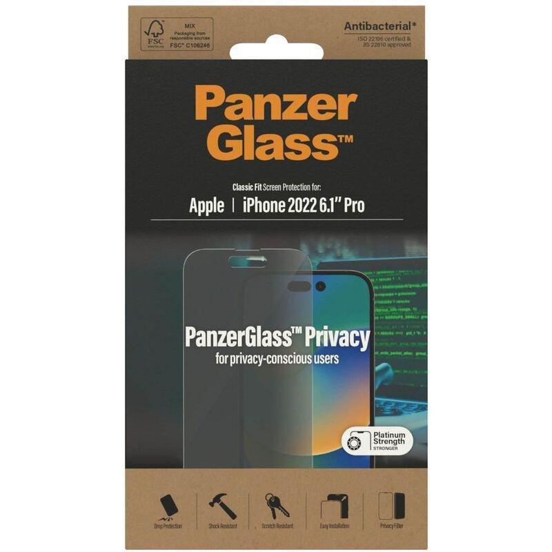 Panzer Glass iPhone 14 Pro Classic Fit Screen Protector Privacy, , large image number 0