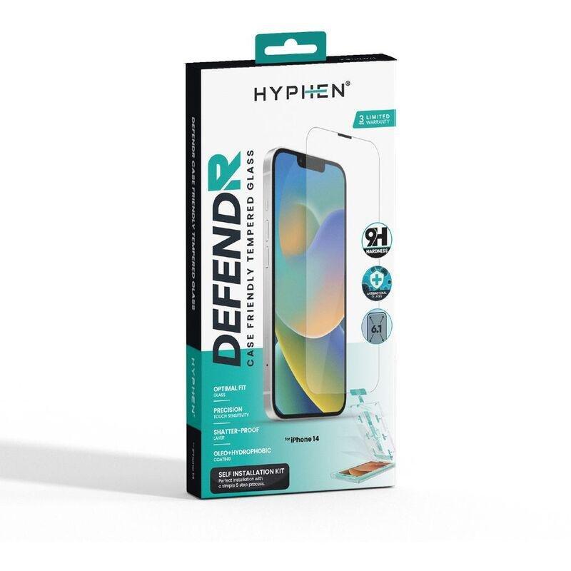 HYPHEN Defendr Tempered Glass Screen Protector for iPhone 14, , large image number 5