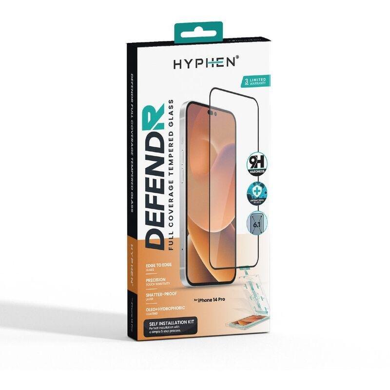 HYPHEN Defendr Full Coverage Tempered Glass Screen Protector for iPhone 14 Pro, , large image number 1