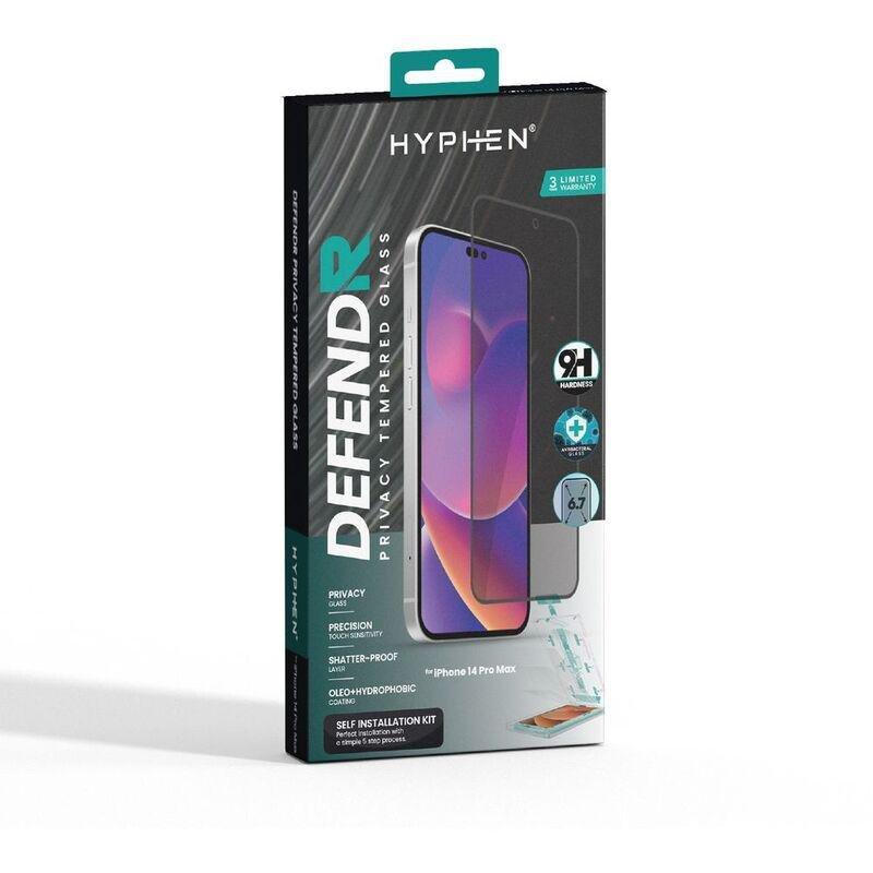 HYPHEN Defendr Privacy Tempered Glass Screen Protector for iPhone 14 Pro Max, , large image number 2