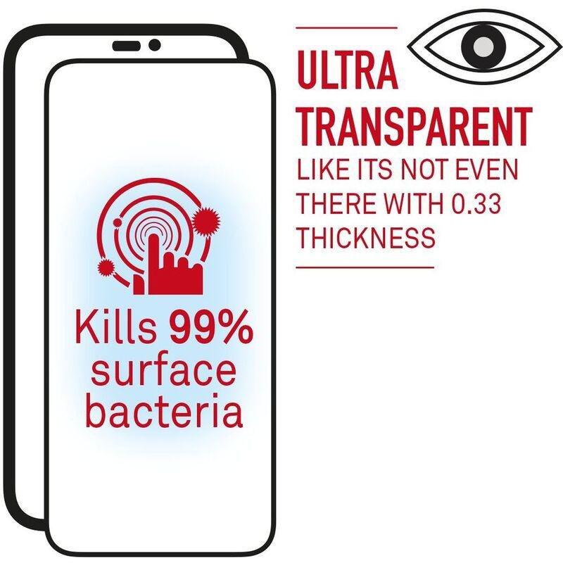 Baykron Screen Protector Clear Edge to Edge & Antibacterial with Applicator for iPhone 14 Pro, , large image number 2