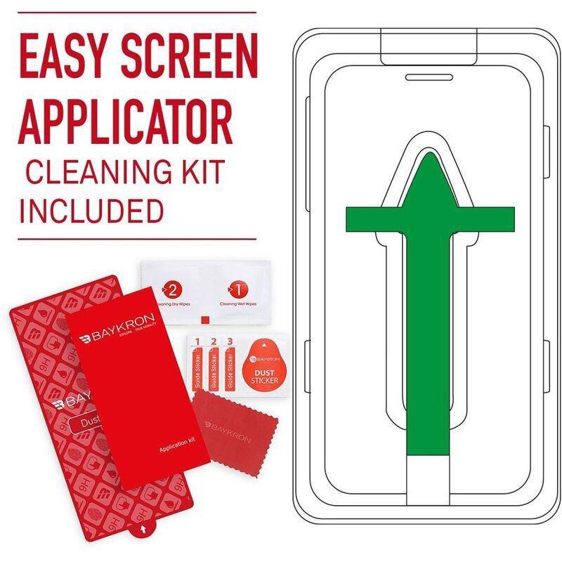 Baykron Screen Protector Privacy Edge to Edge & Antibacterial with Applicator for iPhone 14 Pro Max, , large image number 2