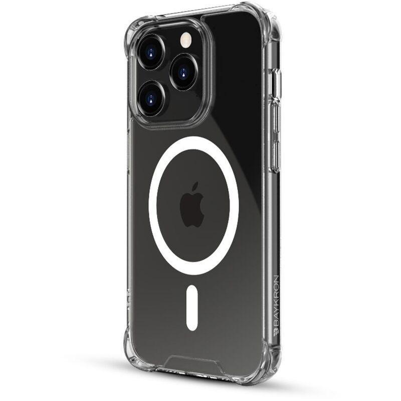 Baykron Tough Clear Magsafe Compatible Antibacterial & Anti-Yellow Case for iPhone 14 Pro, , large image number 8