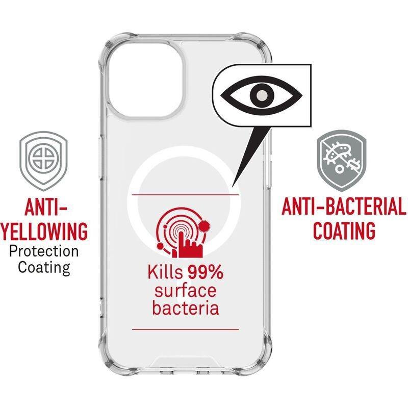 Baykron Tough Clear Magsafe Compatible Antibacterial & Anti-Yellow Case for iPhone 14 Pro, , large image number 9