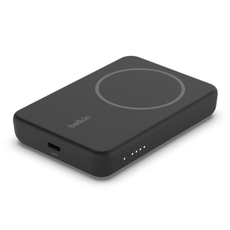 Belkin 5000mAh Magnetic Wireless Power Bank with Kick Stand for Smartphones - Black, , large image number 1