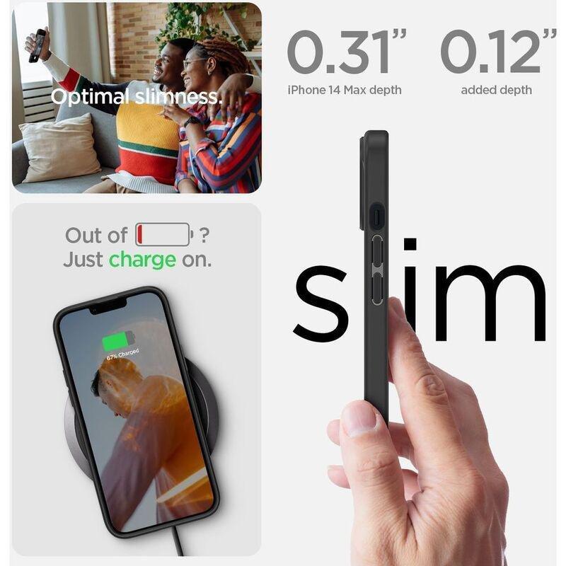 Spigen Crystal Hybrid Case for iPhone 14 Plus - Matte Black, , large image number 2