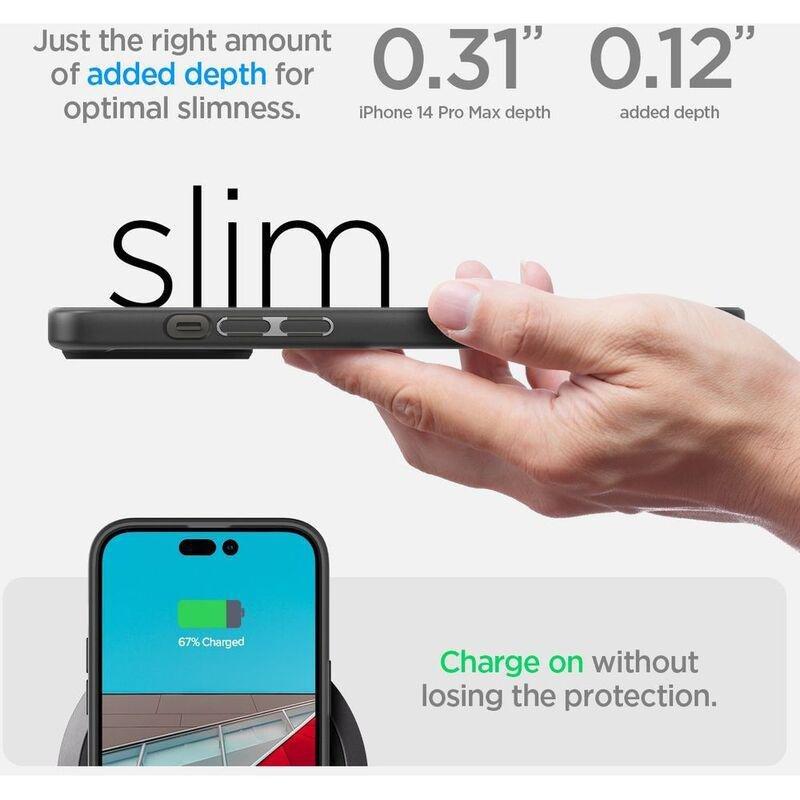 Spigen Crystal Hybrid Case for iPhone 14 Pro Max - Matte Black, , large image number 2