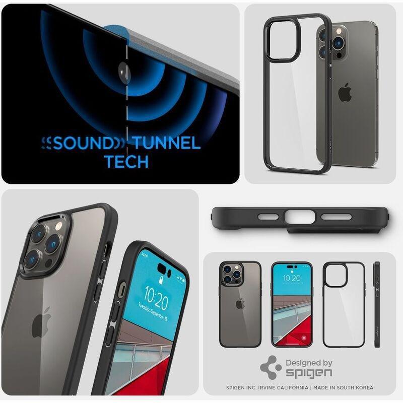 Spigen Crystal Hybrid Case for iPhone 14 Pro Max - Matte Black, , large image number 3