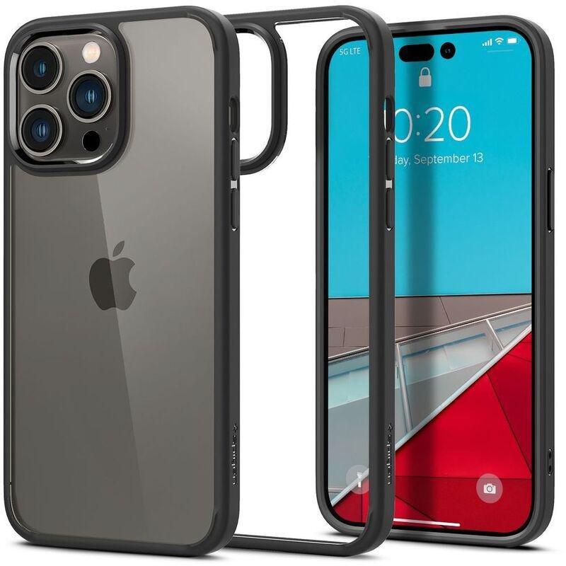 Spigen Crystal Hybrid Case for iPhone 14 Pro Max - Matte Black, , large image number 4