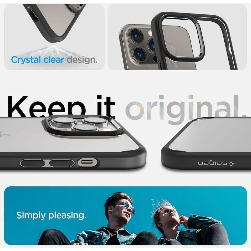 Spigen Crystal Hybrid Case for iPhone 14 Pro Max - Matte Black, , large image number 10
