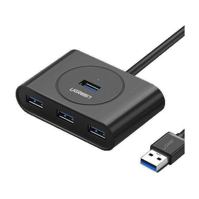 UGreen 4-In-1 USB 3.0 A Data Hub 1M Cable - Black, , large image number 0