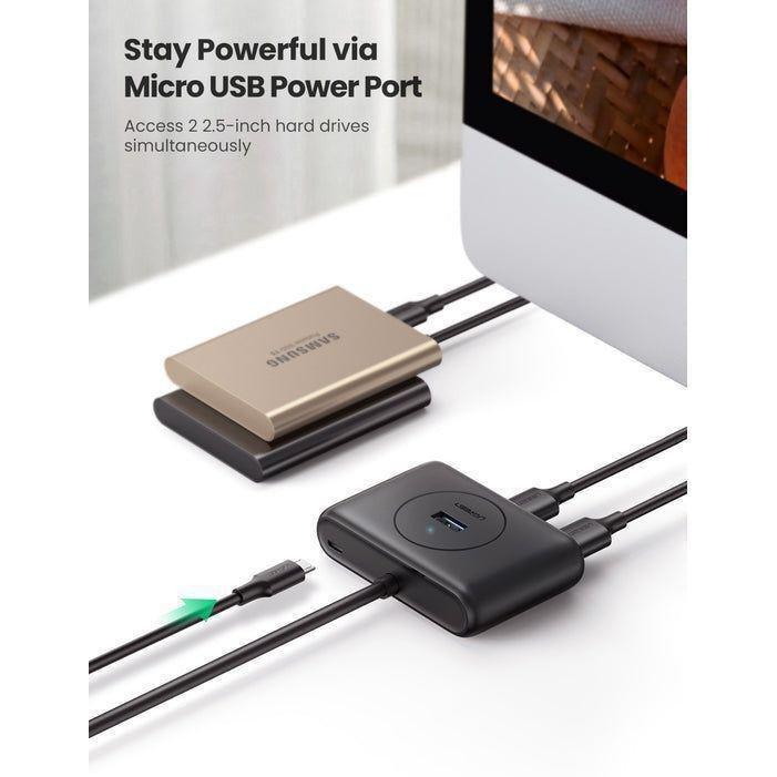 UGreen 4-In-1 USB 3.0 A Data Hub 1M Cable - Black, , large image number 5