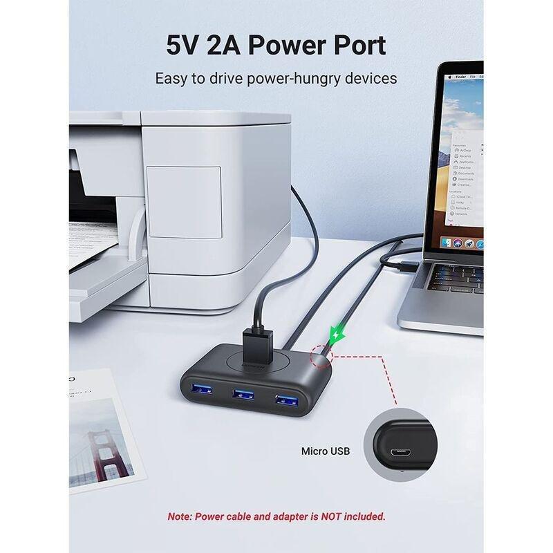 UGreen 4-Port USB 3.0 A Hub With 1m Cable - Black, , large image number 3
