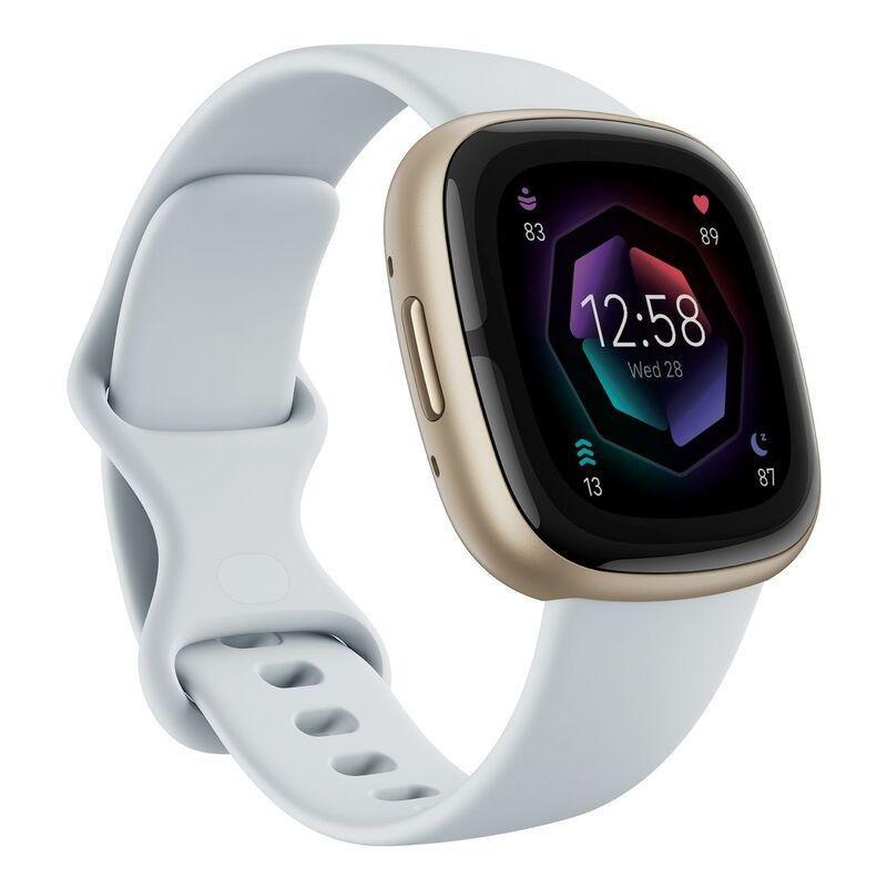 Fitbit Sense 2 Fitness Smartwatch - Blue Mist / Soft Gold Aluminum, , large image number 0
