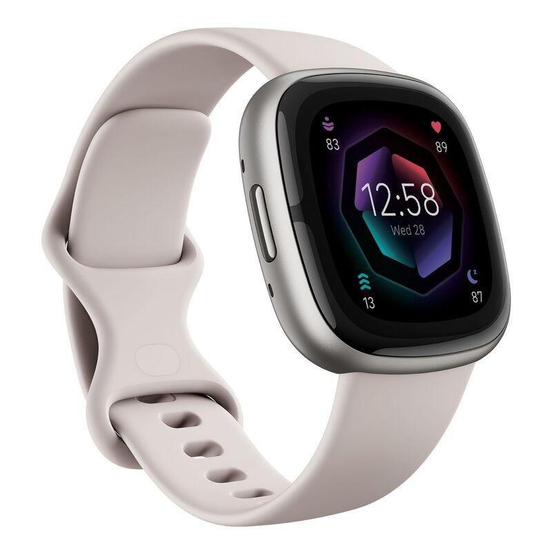 Fitbit Sense 2 Fitness Smartwatch - Lunar White / Platinum Aluminum, , large image number 0