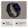 FITBIT - Fitbit Versa 4 Fitness Smartwatch - Black / Graphite Aluminum