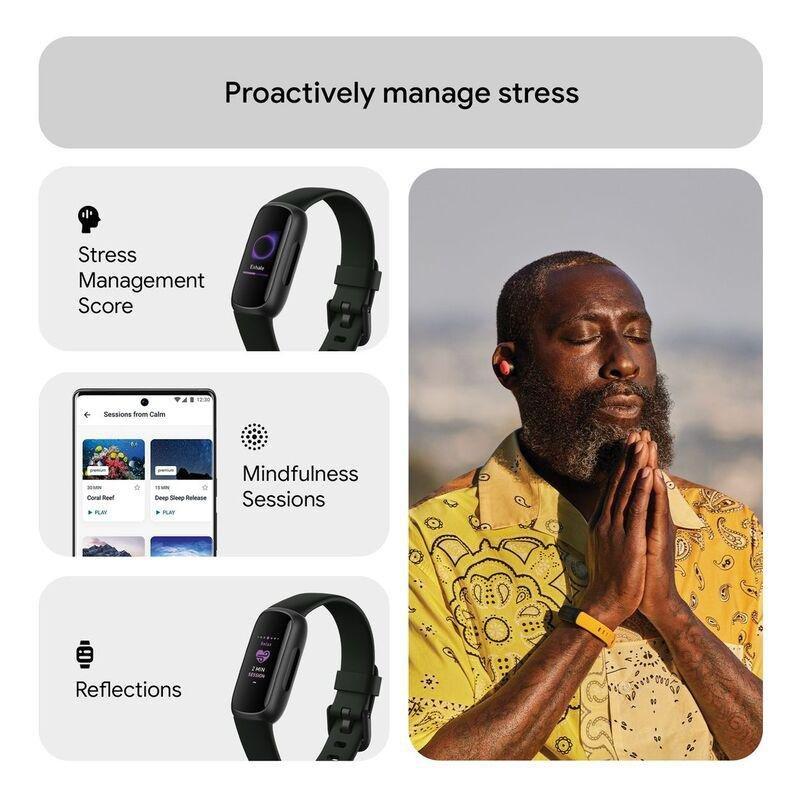 Fitbit Inspire 3 Fitness Tracker - Midnight Zen / Black, , large image number 3