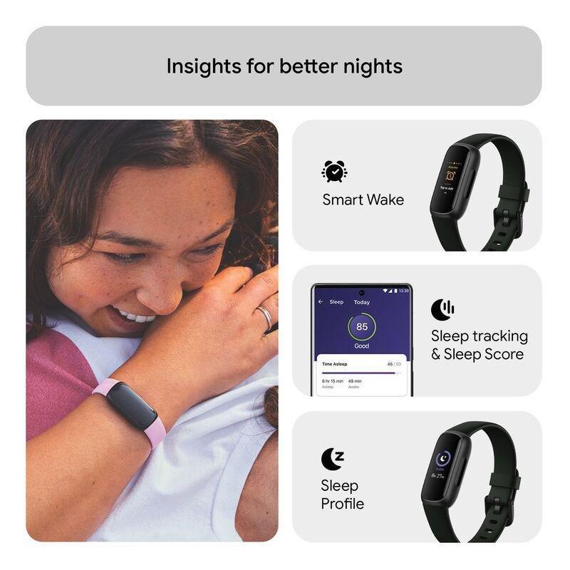 Fitbit Inspire 3 Fitness Tracker - Midnight Zen / Black, , large image number 4