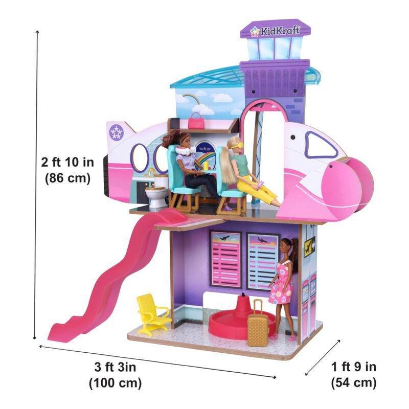 KIDKRAFT - Kidkraft Luxe Life 2-In-1 Airport & Jet Playset